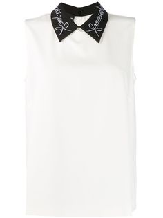 Boutique Moschino блузка с контрастным воротником