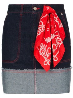 SJYP джинсовая юбка на пуговицах