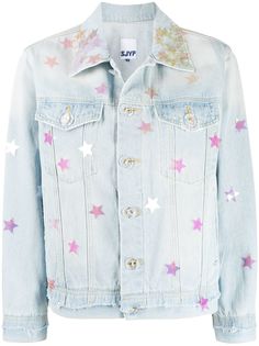 SJYP STAR SPANGLE DENIM JACKET