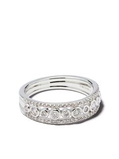 Astley Clarke кольцо Triple Icon Nova из белого золота с бриллиантами