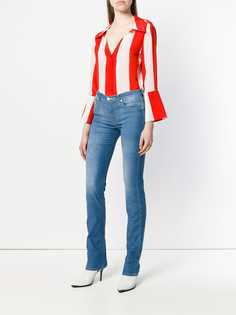 Alice+Olivia приталенная рубашка в полоску