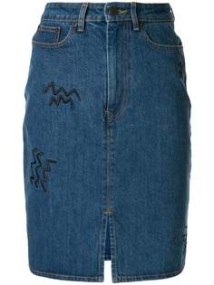 Être Cécile джинсовая юбка с завышенной талией