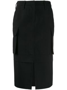 We11done utility high-waisted skirt