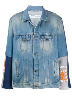 Off-White джинсовая куртка со вставками