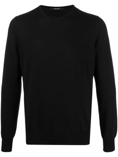 srvz club crew neck relaxed-fit jumper