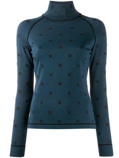 Fendi джемпер с вышивкой FF Karligraphy