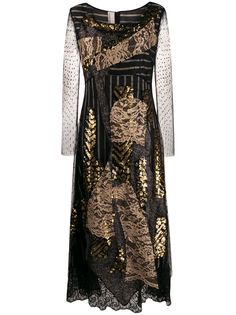 Antonio Marras платье миди с кружевными вставками