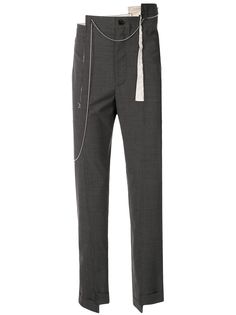 Magliano asymmetric chain detail trousers