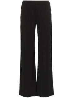 Skin Double layer wide leg trousers