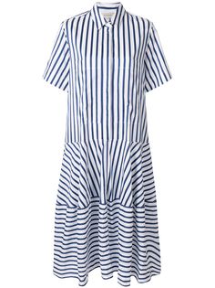 Lee Mathews striped shirt dress