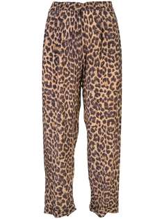 Mes Demoiselles брюки Steven с леопардовым принтом