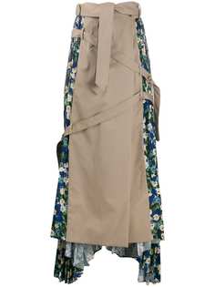 Rokh плиссированная юбка с цветочным принтом