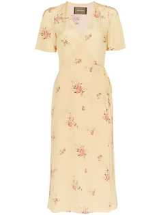 Reformation платье Jensen с цветочным принтом