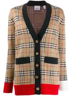 Burberry кардиган в клетку Vintage Check