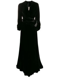 Maria Lucia Hohan Kamelia velvet evening dress