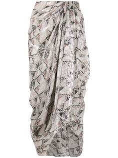 Isabel Marant юбка Cadelia с драпировкой