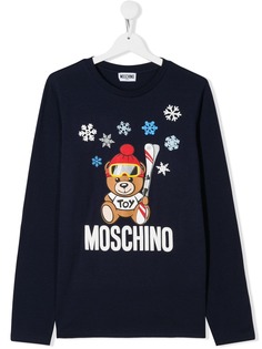 Moschino Kids толстовка с логотипом