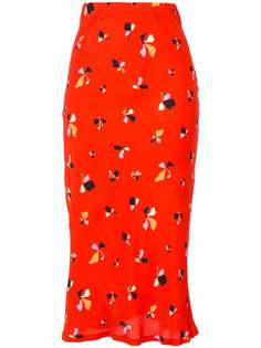 Rebecca Vallance юбка с абстрактным цветочным принтом