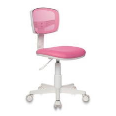 Кресло детское Бюрократ CH-W299, на колесиках, сетка/ткань, розовый [ch-w299/pk/tw-13a]