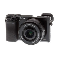 Фотоаппарат Sony Alpha A6000LB kit ( E PZ 16-50мм f/3.5-5.6 OSS), черный [ilce6000lb.cec]