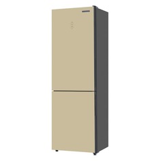 Холодильник KENWOOD KBM-1855NFDGBE, двухкамерный, бежевый стекло