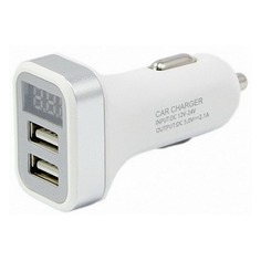 Автомобильное зарядное устройство Wiiix UCC-2-26-VM-W, 2xUSB, 2.4A, белый