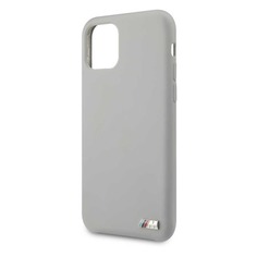 Чехол (клип-кейс) BMW Silicon case, для Apple iPhone 11 Pro, серый [bmhcn58msilgr] Noname