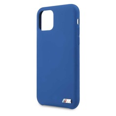 Чехол (клип-кейс) BMW Silicon case, для Apple iPhone 11 Pro Max, синий [bmhcn65msilna] Noname