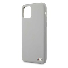 Чехол (клип-кейс) BMW Silicon case, для Apple iPhone 11 Pro Max, серый [bmhcn65msilgr] Noname