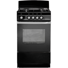 Газовая плита (50-55 см) De Luxe 5040.38Г(Щ)ЧЕРН. 5040.38Г(Щ)ЧЕРН.