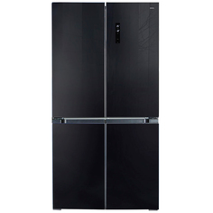 Холодильник многодверный Ginzzu NFK-575 Black Glass