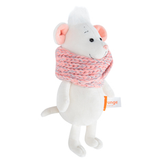 Мягкая игрушка Оранж Мышонок Чупик в оранжевом шарфе