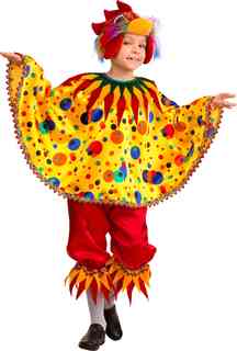 Карнавальный костюм Батик Петушок Чико накидка/бриджи/головной убор, цвет: желтый