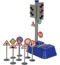 Игровой набор Светофор с дорожными знаками, 24 см Dickie