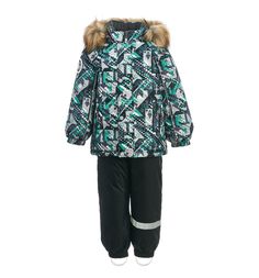 Комплект куртка/полукомбинезон Kisu, цвет: зеленый/серый