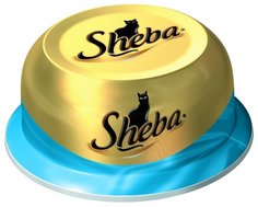 Влажный корм Sheba для взрослых кошек, сочный тунец в нежном соусе, 80г