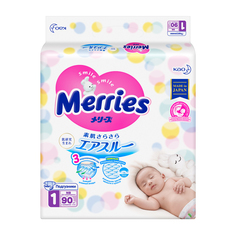 Подгузники Merries NB (до 5 кг) 90 шт.