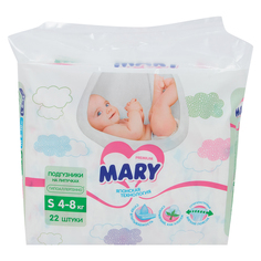 Подгузники Mary р. S (4-8 кг) 22 шт.