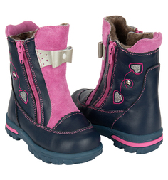 Сапоги Котофей, цвет: синий/фуксия