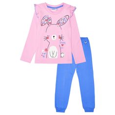 Пижама Winkiki, цвет: розовый/голубой