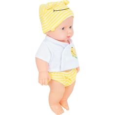 Пупс Tongde в желтом 28 см