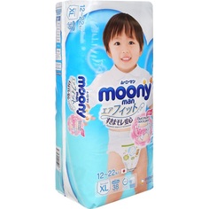 Подгузники-трусики Moony XL для мальчиков (12-22 кг) 38 шт.