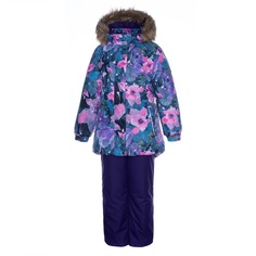 Комплект куртка/полукомбинезон Huppa Renely, цвет: фиолетовый