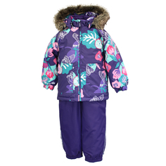 Комплект куртка/полукомбинезон Huppa Avery, цвет: фиолетовый