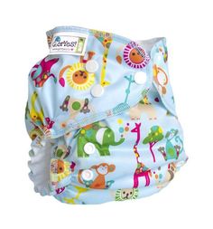 Подгузник GlorYes Зоопарк + 2 вкладыша (3-18 кг) 1 шт.