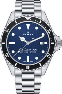 Швейцарские мужские часы в коллекции Skydiver Мужские часы Edox 53017-3NMBUI