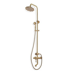 Комплект для ванной и душа одноручковый короткий (10см) излив, лейка цветок Bronze de Luxe 10120f windsor
