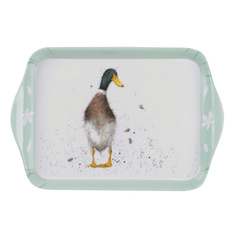 Поднос прямоугольный с ручками Pimpernel Забавная фауна Утка 21х14 см