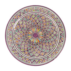 Тарелка глубокая Morocco Home лиловая 50 см
