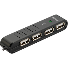 Разветвитель Trust 14591 Vecco 4 Port USB 2.0 Mini Hub